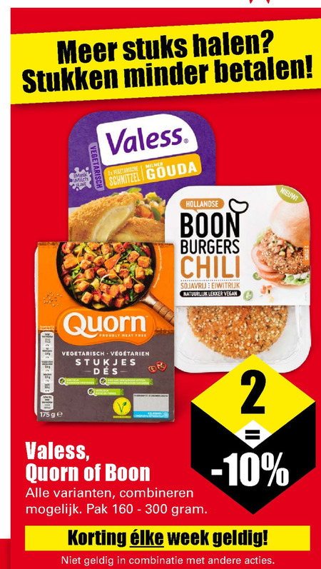 Quorn   vegetarisch folder aanbieding bij  Dirk - details