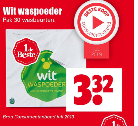 1 De Beste   wasmiddel folder aanbieding bij  Dirk - details