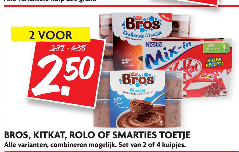 KitKat   chocolademousse, toetje folder aanbieding bij  Dekamarkt - details