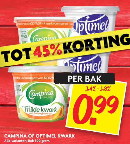 Campina   kwark folder aanbieding bij  Dekamarkt - details