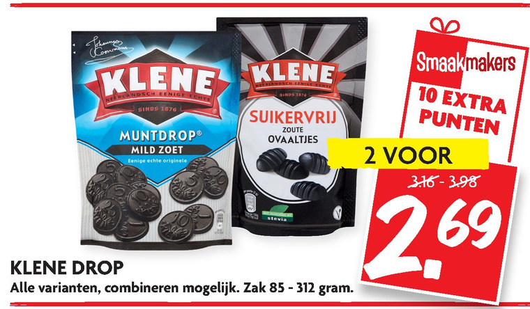 Klene   drop folder aanbieding bij  Dekamarkt - details