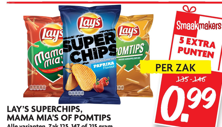 Lays   chips, zoutje folder aanbieding bij  Dekamarkt - details