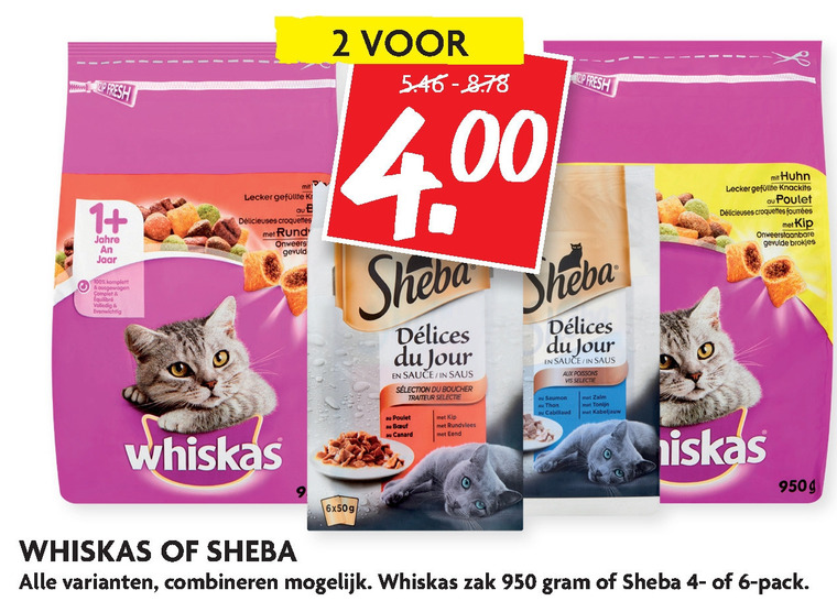 Whiskas   kattenvoer folder aanbieding bij  Dekamarkt - details