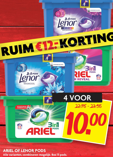 Lenor   wasmiddel folder aanbieding bij  Dekamarkt - details