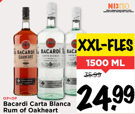 Bacardi   rum folder aanbieding bij  Vomar - details