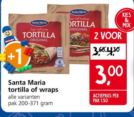 Santa Maria   tortilla folder aanbieding bij  Jan Linders - details