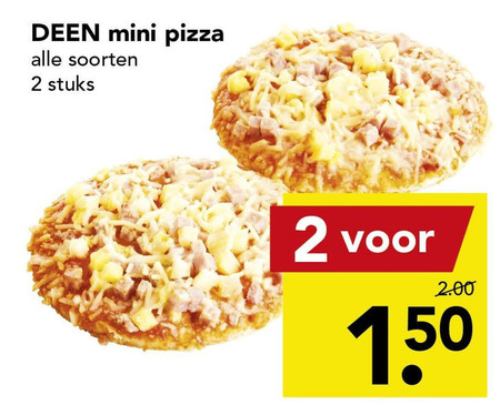 Deen Huismerk   pizzabroodje folder aanbieding bij  Deen - details