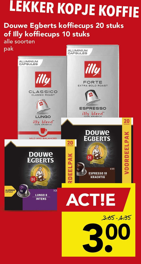 Douwe Egberts   koffiecups folder aanbieding bij  Deen - details