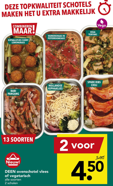 Deen Huismerk   ovenschotel, groenteovenschotel folder aanbieding bij  Deen - details