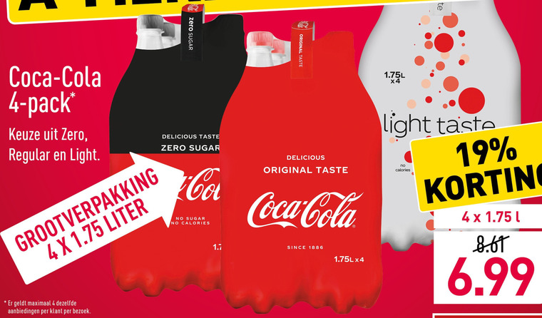 Coca-Cola   cola folder aanbieding bij  Aldi - details