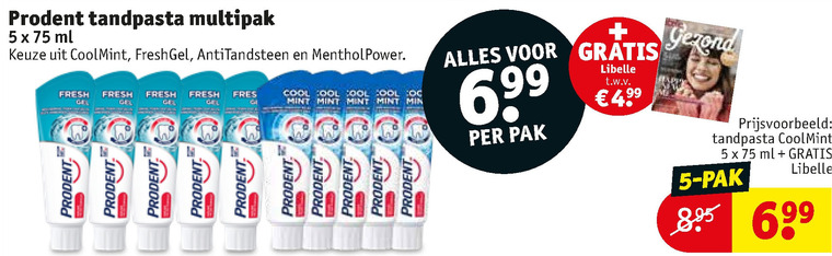 Prodent   tandpasta folder aanbieding bij  Kruidvat - details