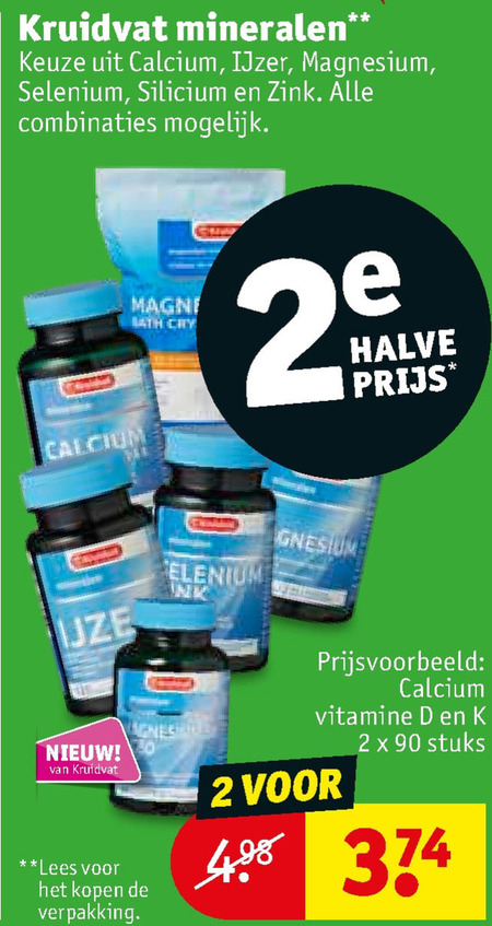 Kruidvat Huismerk   voedingssupplement folder aanbieding bij  Kruidvat - details