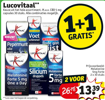 Lucovitaal   voedingssupplement folder aanbieding bij  Kruidvat - details