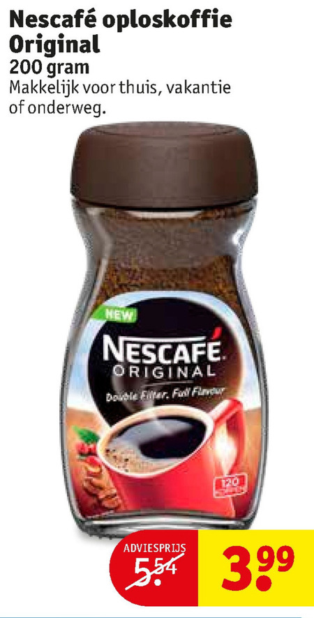 Nescafe   oploskoffie folder aanbieding bij  Kruidvat - details