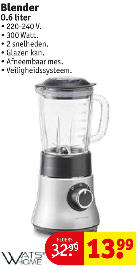 Watshome blender folder aanbieding bij details