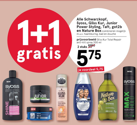 Taft   haargel, conditioner folder aanbieding bij  Etos - details