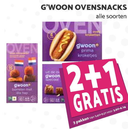 Gwoon   bitterballen, kroket folder aanbieding bij  MCD Supermarkt Basis - details