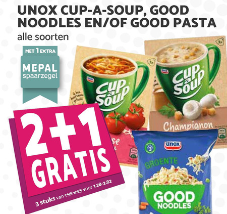 Cup a Soup   noodles, pasta folder aanbieding bij  Boons Markt - details