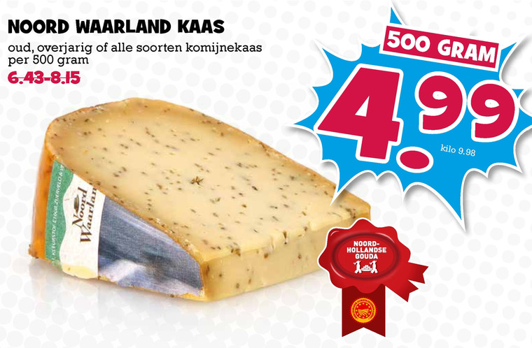 Noord Waarland   kruidenkaas, kaas folder aanbieding bij  Boons Markt - details