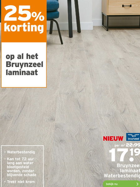 Bruynzeel   laminaat folder aanbieding bij  Gamma - details