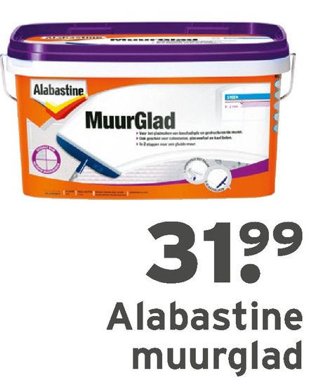 Alabastine   vulmiddel folder aanbieding bij  Gamma - details