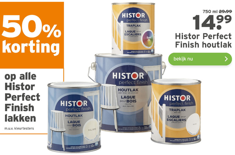 Histor   lak folder aanbieding bij  Gamma - details