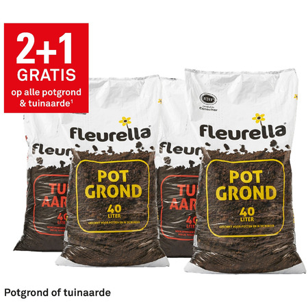 Fleurella   tuinaarde, potgrond folder aanbieding bij  Karwei - details