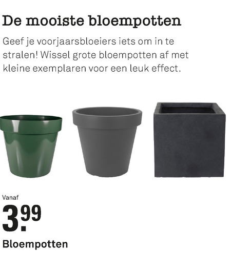 Mechanica lager lied bloempot folder aanbieding bij Karwei - details