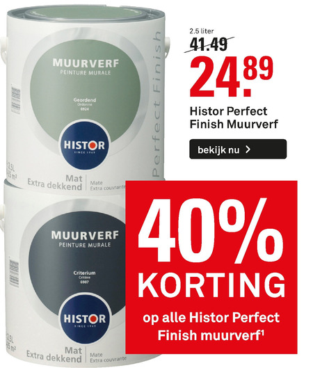 Histor   muurverf folder aanbieding bij  Karwei - details