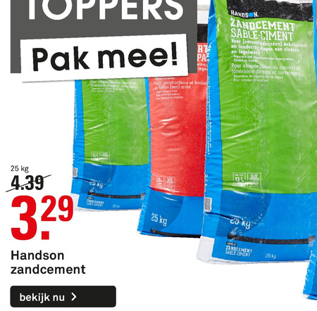 Handson   zandcement folder aanbieding bij  Karwei - details