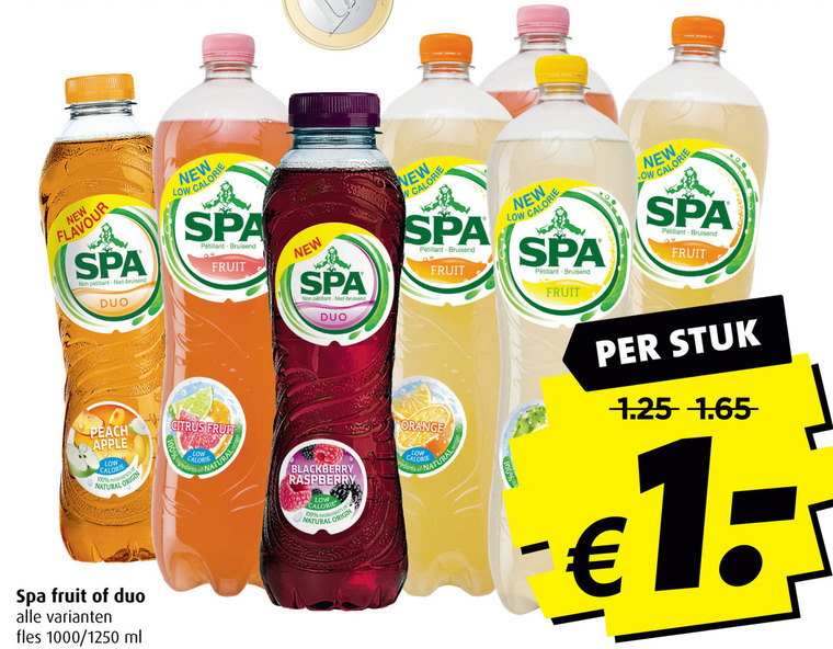 Spa en Fruit   fruitdrank folder aanbieding bij  Boni - details