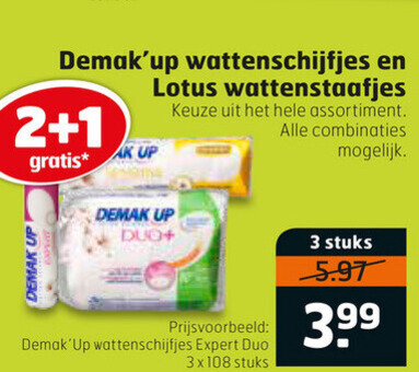 Demak up   wattenstaafjes, wattenschijfjes folder aanbieding bij  Trekpleister - details