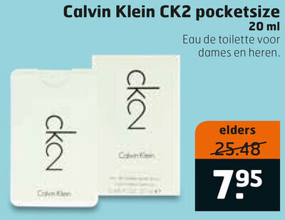 Calvin Klein   eau de toilette folder aanbieding bij  Trekpleister - details