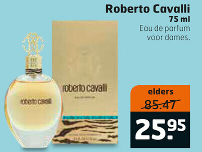 Roberto Cavalli   eau de parfum folder aanbieding bij  Trekpleister - details