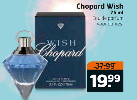 Chopard   eau de parfum folder aanbieding bij  Trekpleister - details