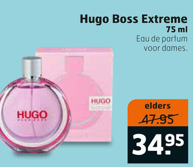 Hugo Boss   eau de parfum folder aanbieding bij  Trekpleister - details