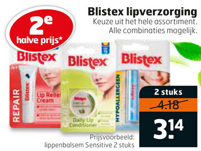 Blistex   lippenbalsem folder aanbieding bij  Trekpleister - details