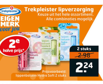 Trekpleister Huismerk   lippenbalsem folder aanbieding bij  Trekpleister - details