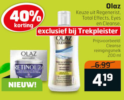 Olaz   anti-rimpel creme, dagcreme folder aanbieding bij  Trekpleister - details