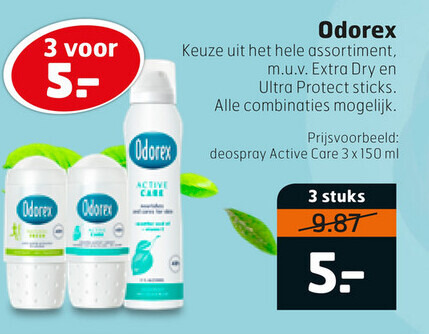 Odorex   deodorant folder aanbieding bij  Trekpleister - details