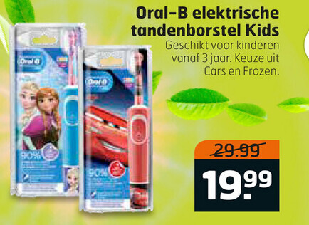 Braun Oral-B   elektrische kindertandenborstel folder aanbieding bij  Trekpleister - details