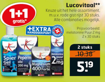 Lucovitaal   voedingssupplement folder aanbieding bij  Trekpleister - details