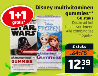 Gummies   multivitaminen folder aanbieding bij  Trekpleister - details