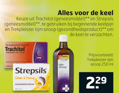 Trekpleister Huismerk   keelpastilles, hoestsiroop folder aanbieding bij  Trekpleister - details