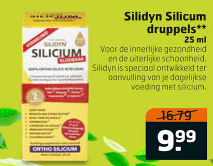 Silidyn   voedingssupplement folder aanbieding bij  Trekpleister - details