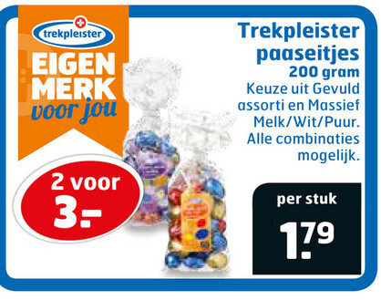 Trekpleister Huismerk   paaseitjes folder aanbieding bij  Trekpleister - details