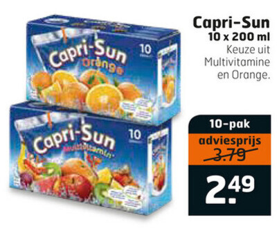 Capri-Sun   fruitdrank folder aanbieding bij  Trekpleister - details