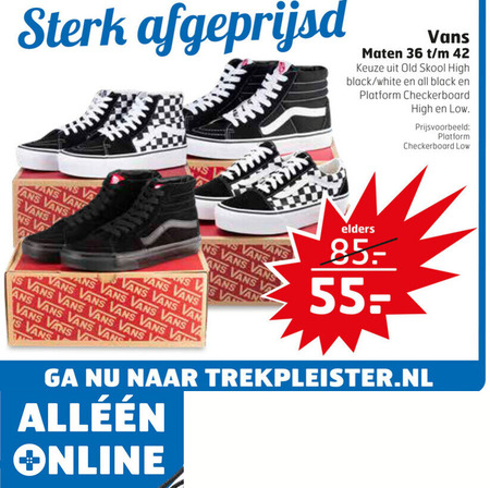 Vans   dames sneakers folder aanbieding bij  Trekpleister - details