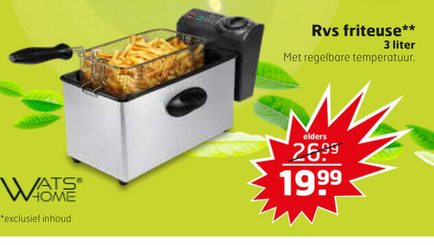 Watshome   friteuse folder aanbieding bij  Trekpleister - details