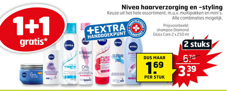 Nivea   haarverzorging, conditioner folder aanbieding bij  Trekpleister - details